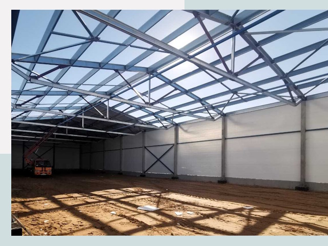 Строительство сенохранилищ в Лениногорске