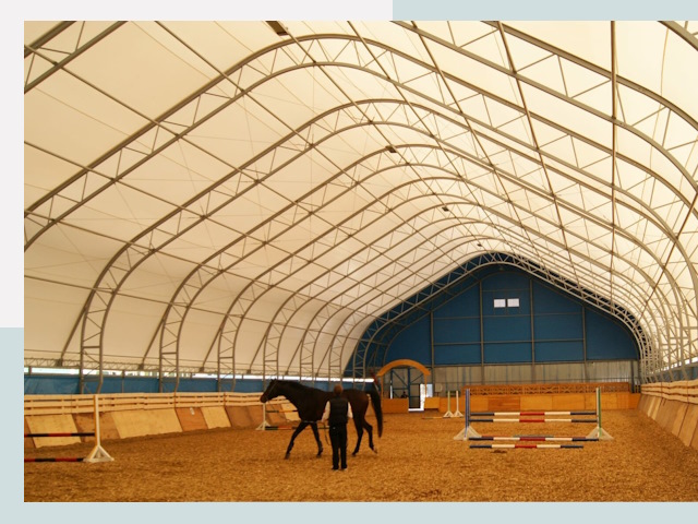 Строительство конных манежей в Лениногорске