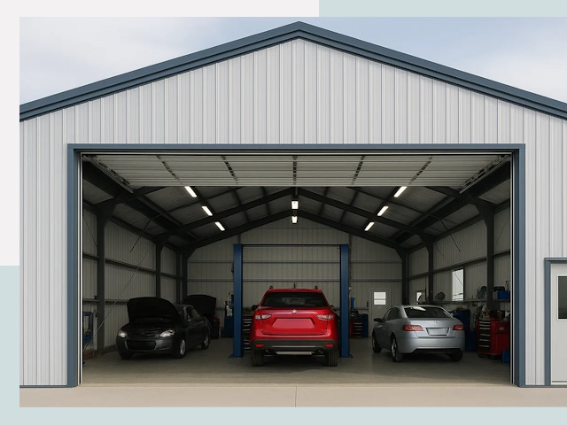 Ангары из сэндвич панелей от 619 руб. в Лениногорск