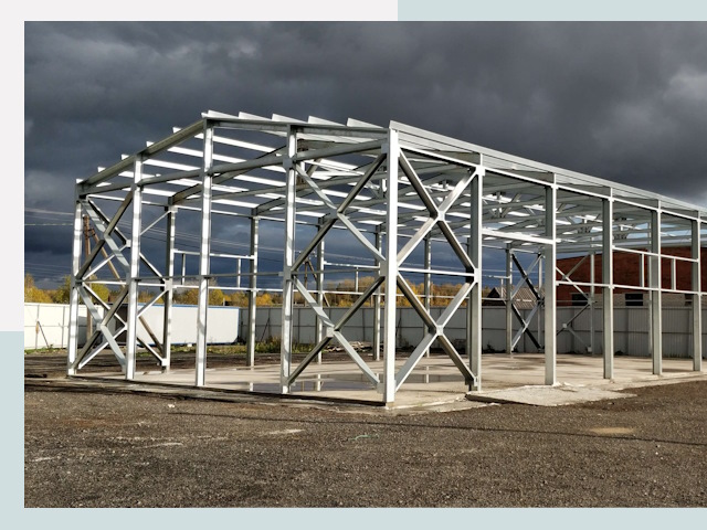 Двускатные ангары в Лениногорск от 619 руб. за квадрат