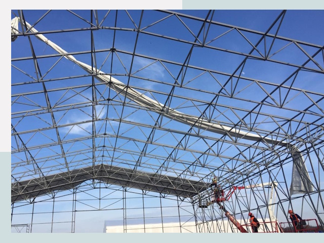 Шатровые ангары от 619 руб. в Лениногорске и Татарстане