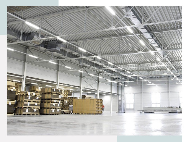 Освещение ангаров в Лениногорске